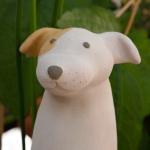 Keramik Zaungast Hund von isi-way.com