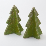 Keramik weihnachtliche Tannenbäume